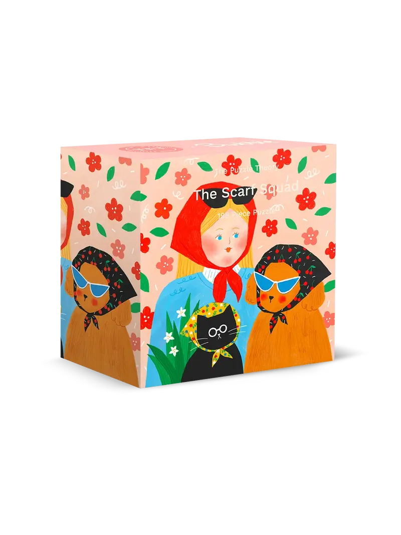 Bubbie The Scarf Squad minipuslespil 196 brikker fra The Puzzle Theory