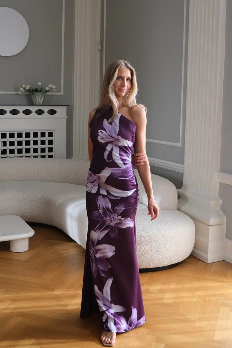 BYIC - Andreaic Maxi Dress A23768 - Purple Lily Print