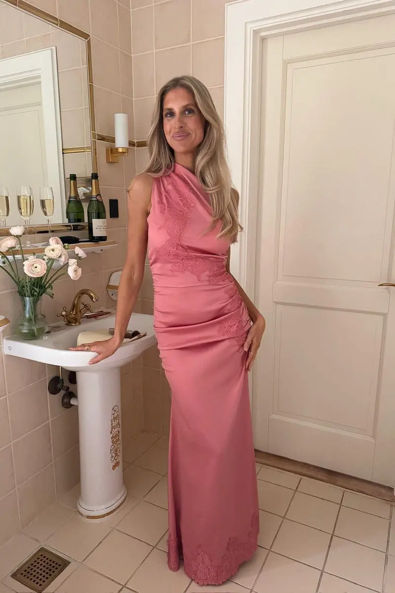 BYIC - Andreaic Maxi Dress A25194 - Pink Lace