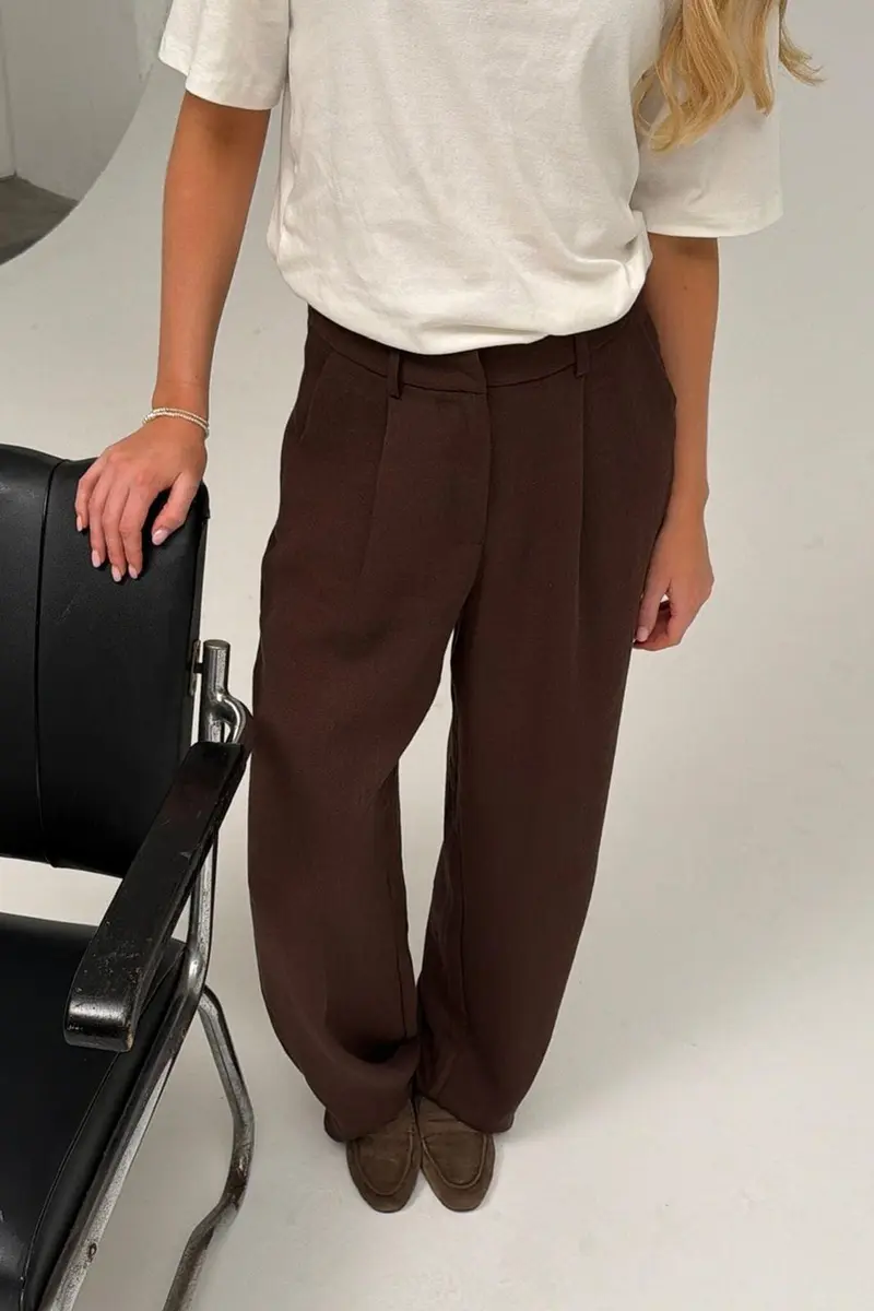 BYIC - Celinaic Pants A2351 - Dark Brown Texture