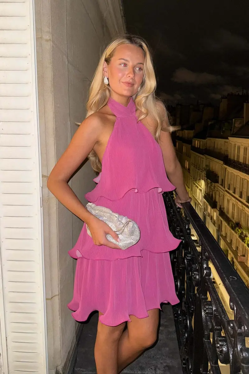 BYIC - Karmenic Dress A23993 - Fuchsia Pink