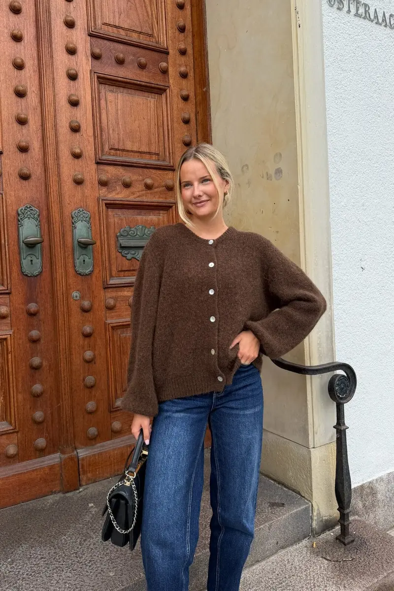 Byic - Melinaic Cardigan 5305 - Dark Brown