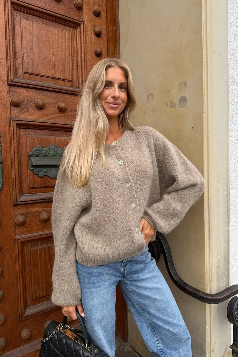 Byic - Melinaic Cardigan 5305 - Greige