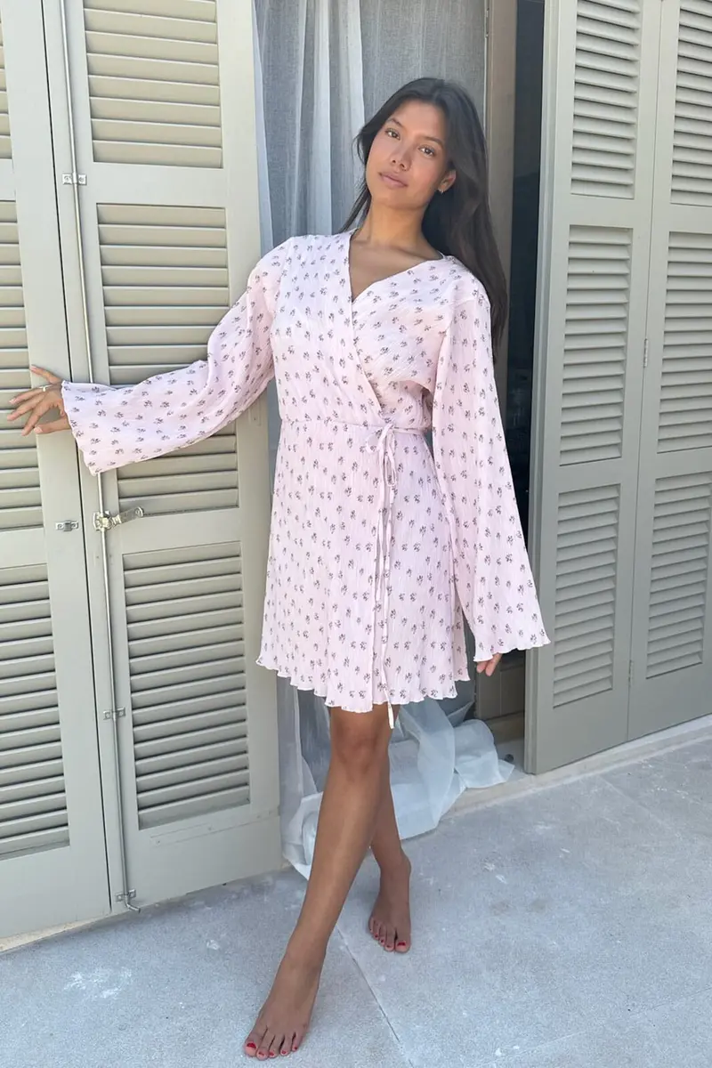 BYIC - Ofeliaic Wrap Dress A23934 - Pink
