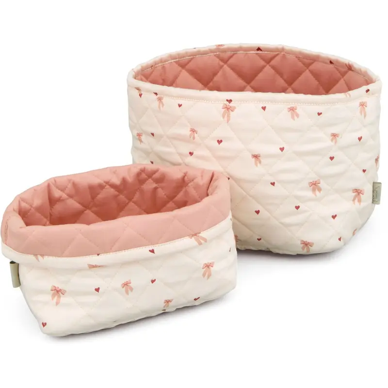 Cam Cam Copenhagen Bows Quilted Opbevaringskurv 2-pak