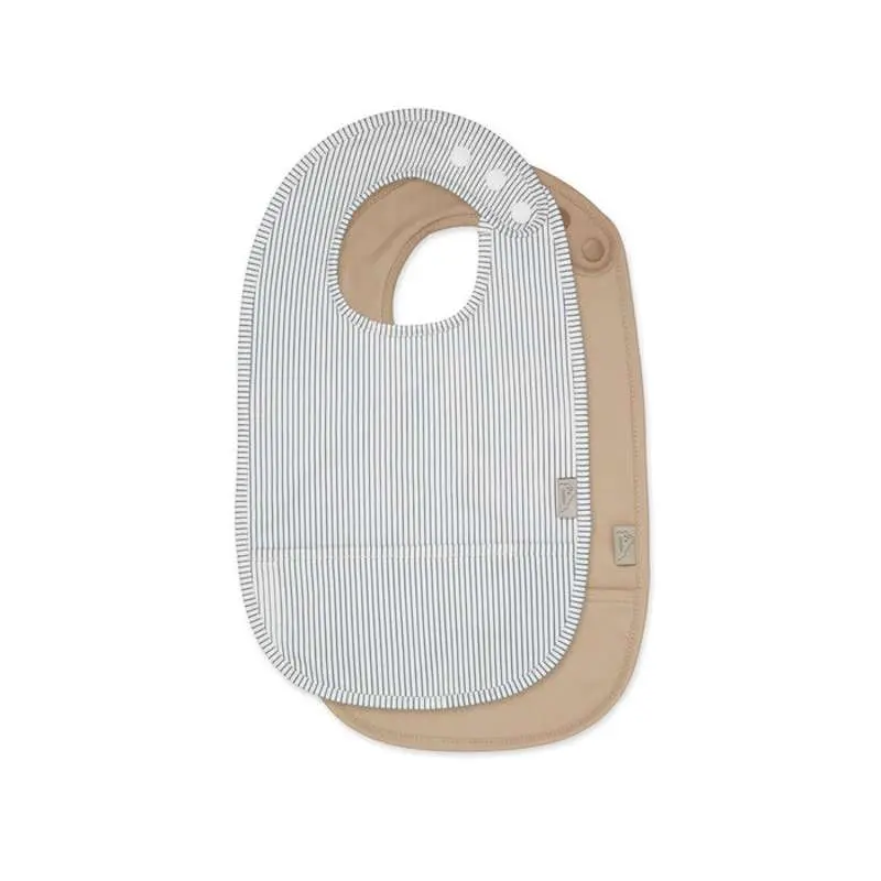 Cam Cam Copenhagen Hagesmække m. Lomme - 2-pak - Classic Stripes Blue