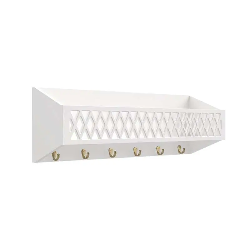 Cam Cam Copenhagen Harlequin Hylde m. Knager - FSC Mix - White