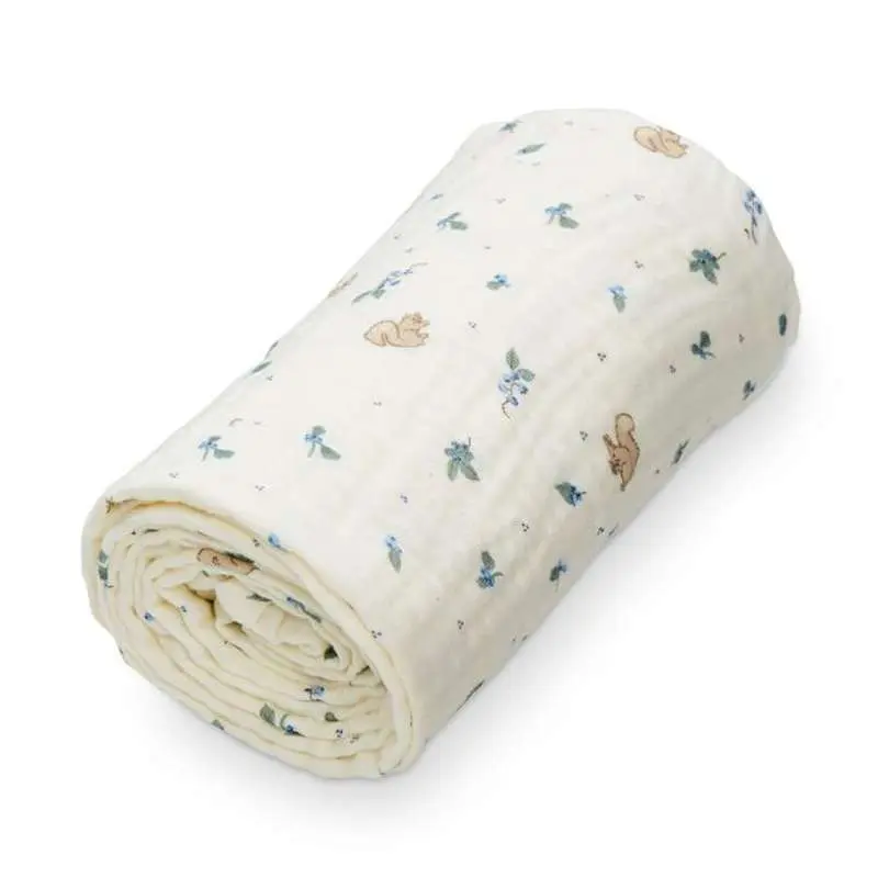 Cam Cam Copenhagen Muslin Babytæppe - GOTS - Blueberries