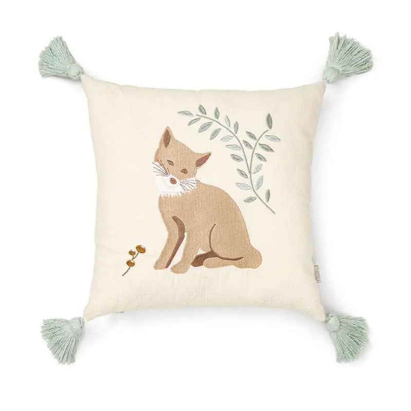 Cam Cam Copenhagen Pude - Broderet - OCS - Woodland