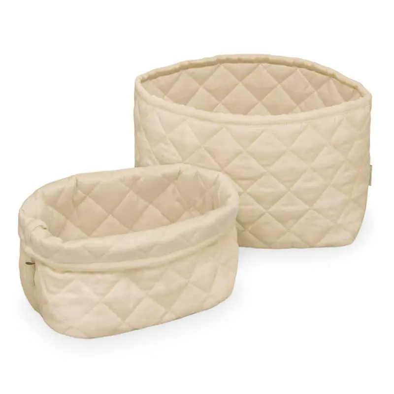 Cam Cam Copenhagen Quiltede Opbevaringskurve - 2 stk. - OCS - Praline