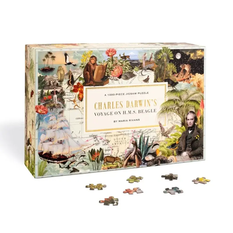 Charles Darwin's Voyage On H.M.S. Beagle puslespil med 1000 brikker