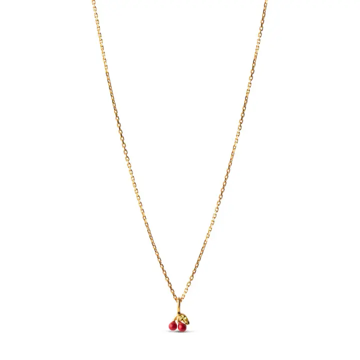 Cherry necklace / Red