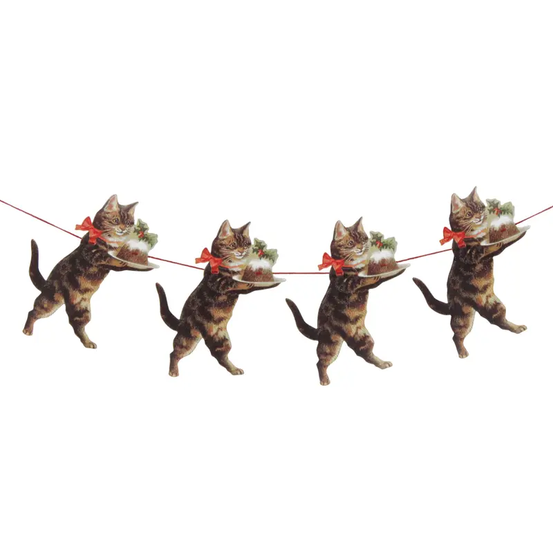 Christmas Cats Paper Garland
