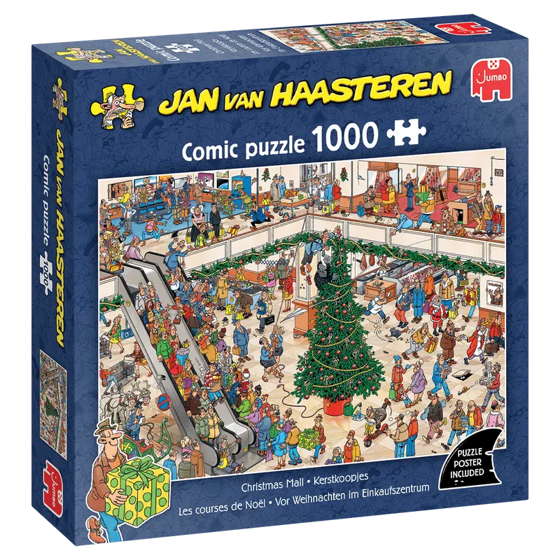 Christmas Mall Jan van Haasteren 1000 brikker julepuslespil