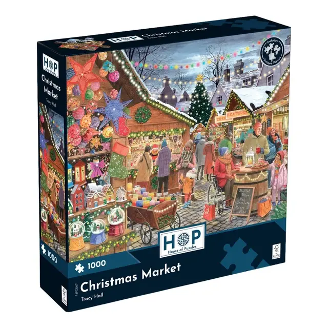 Christmas Markets 1000 brikker puslespil fra House of Puzzles