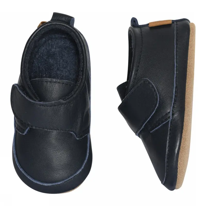 Classic leather slippers - Marine