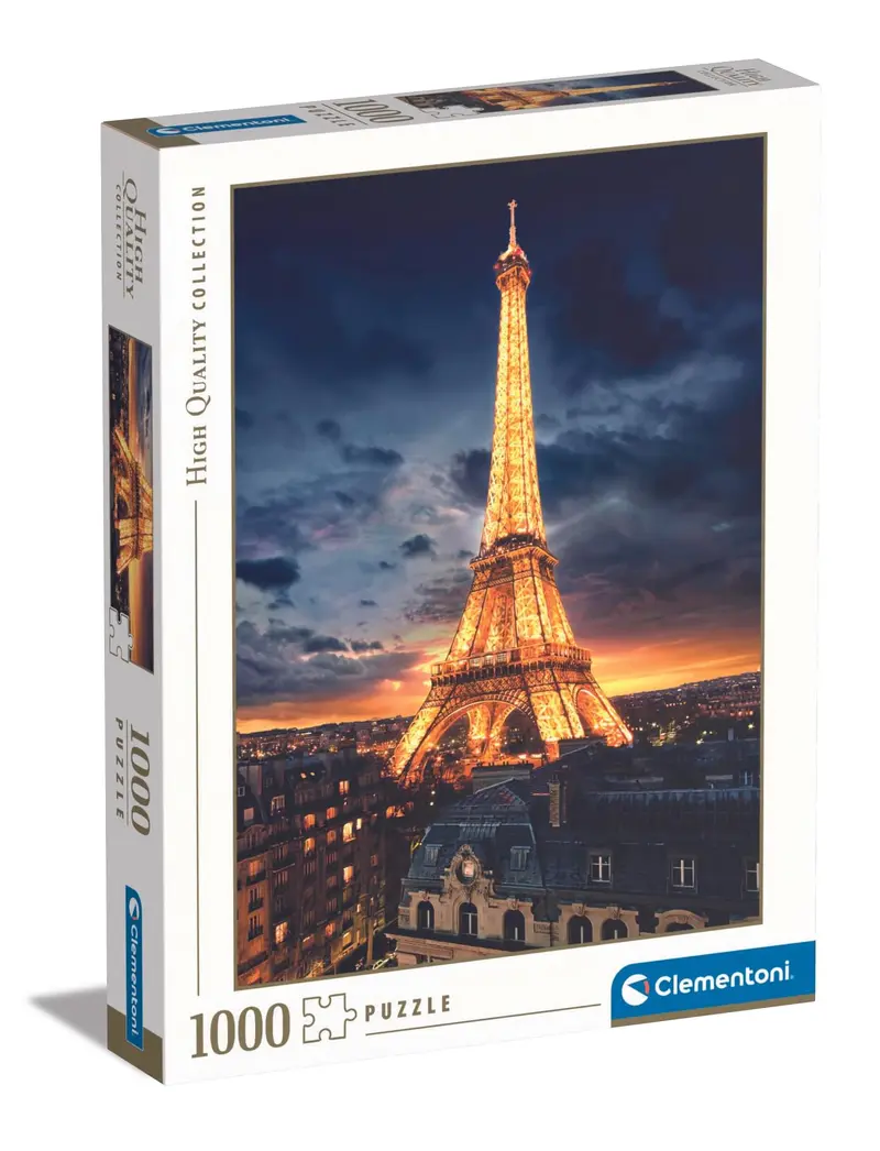 Clementoni 1000 brikker puslespil -  Tour Eiffel