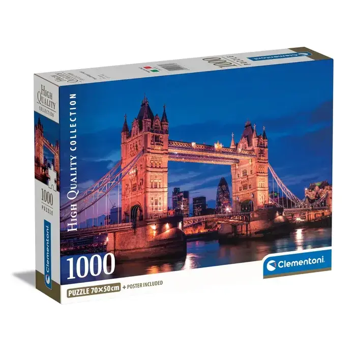 Clementoni 1000 brikker puslespil - Tower Bridge at Night