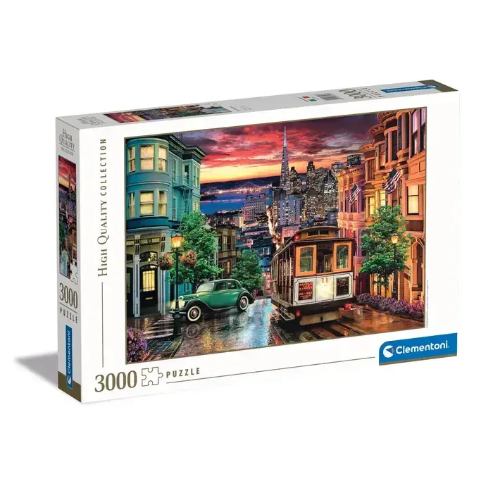 Clementoni 3000 brikker puslespil - San Francisco