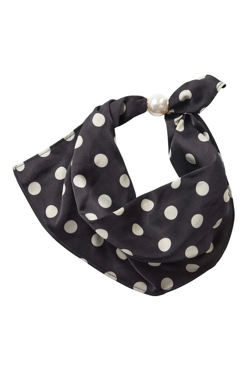 Co´Couture - 39069 Pearlcc Scarf 500676 - 65020 - Black - Pearl