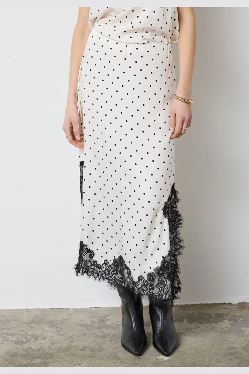 Co´Couture - Amelicc Dot Lace Skirt 44039 - 11 - Off White