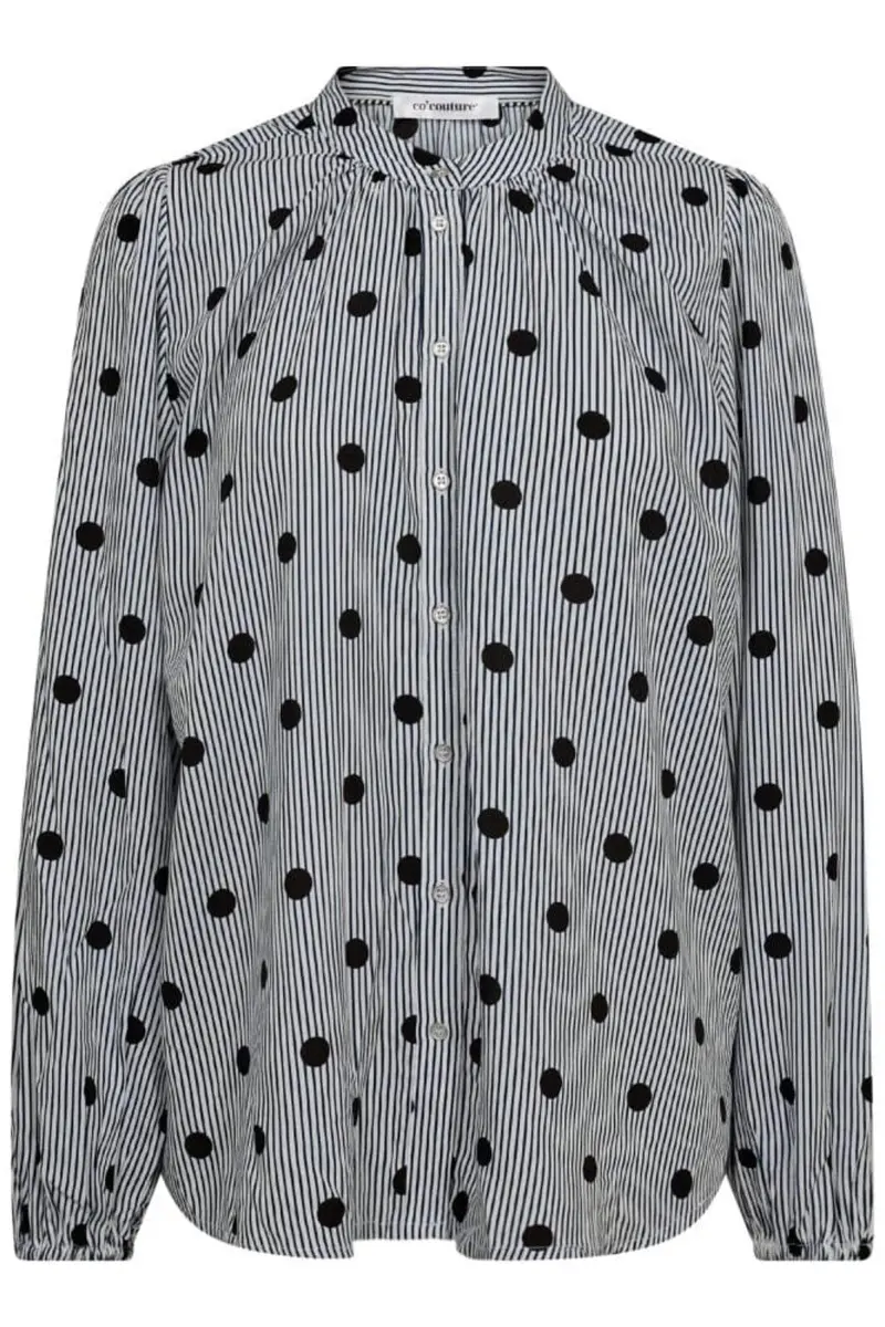 Co´Couture - Didicc Dot Shirt 35719 - 40096 Whiteblack