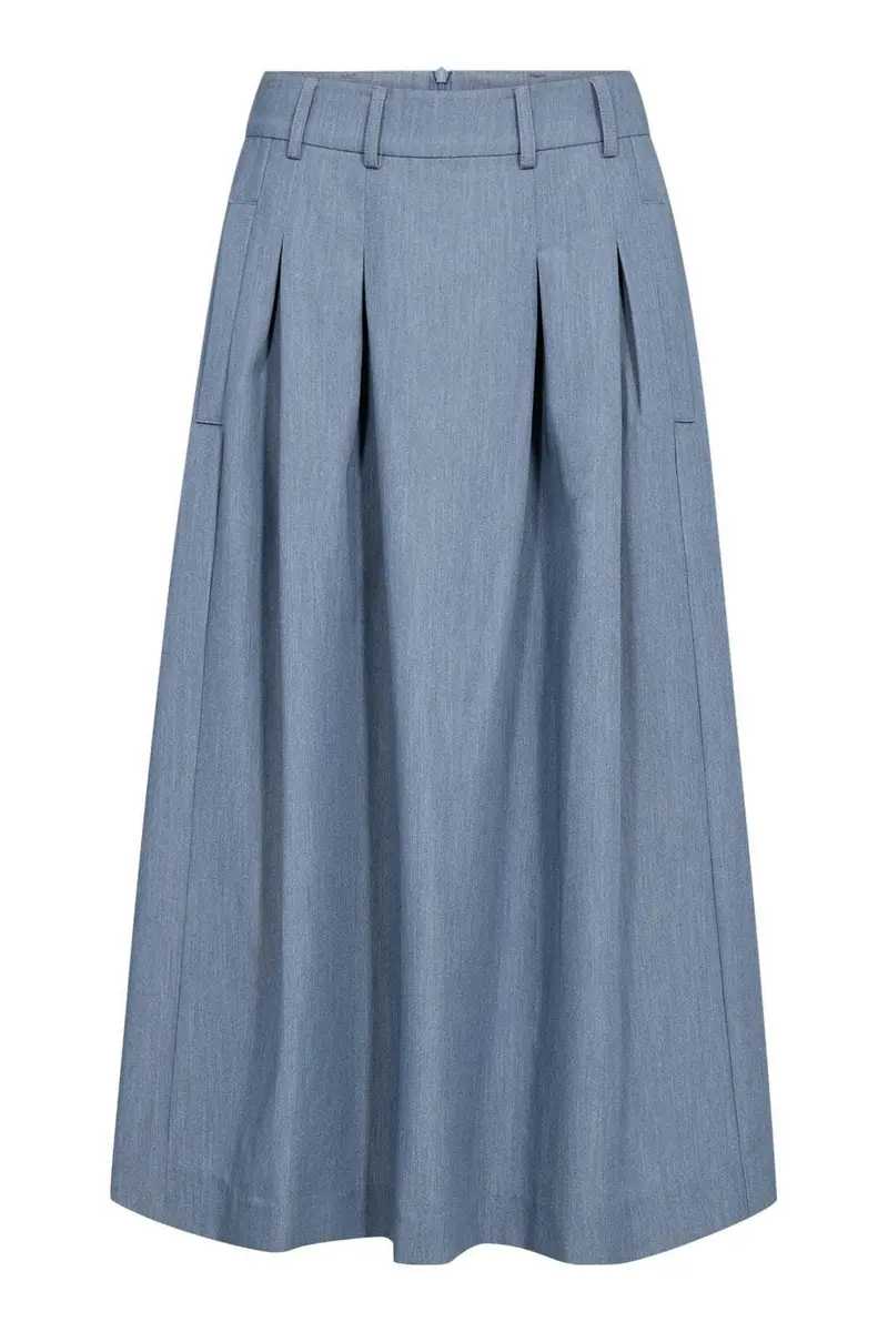 Co´Couture - Ellycc Pleat Skirt 44043 - 586 - Dusty Blue