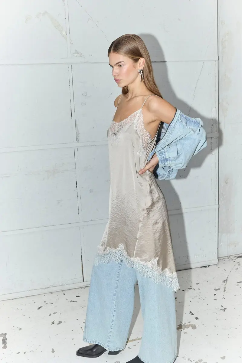 Co´Couture - Iduncc Lace Strap Dress 46105 - 320 - Bisquit