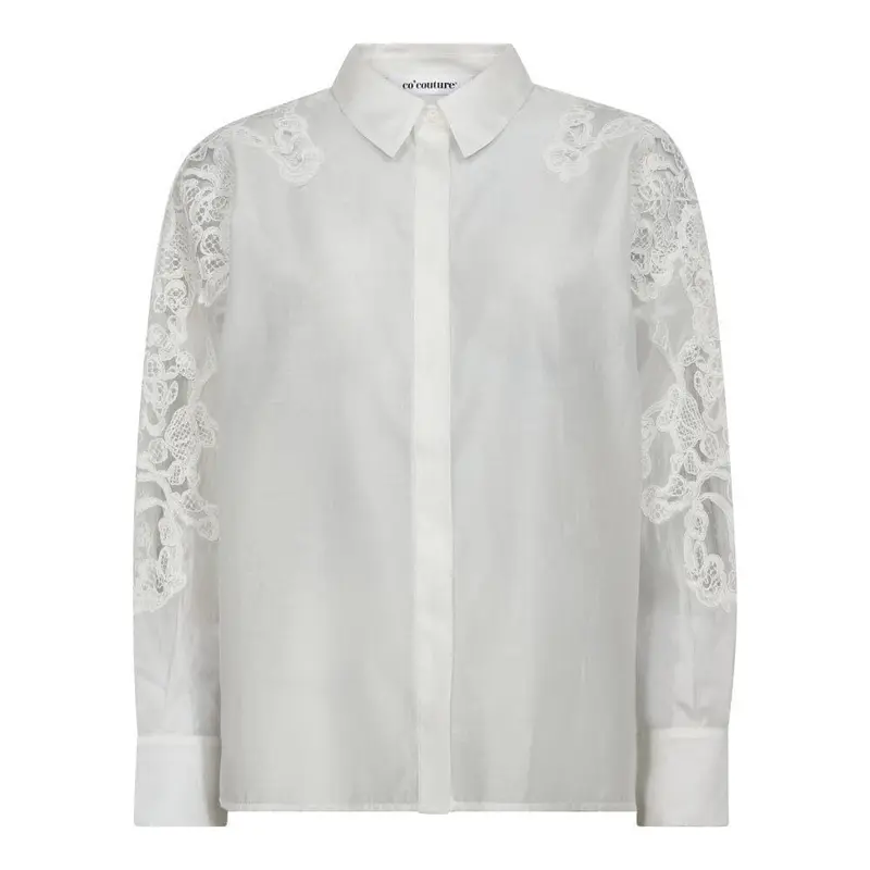 Co´Couture - Kawacc Embroidery Shirt 35988 - 4000 - White