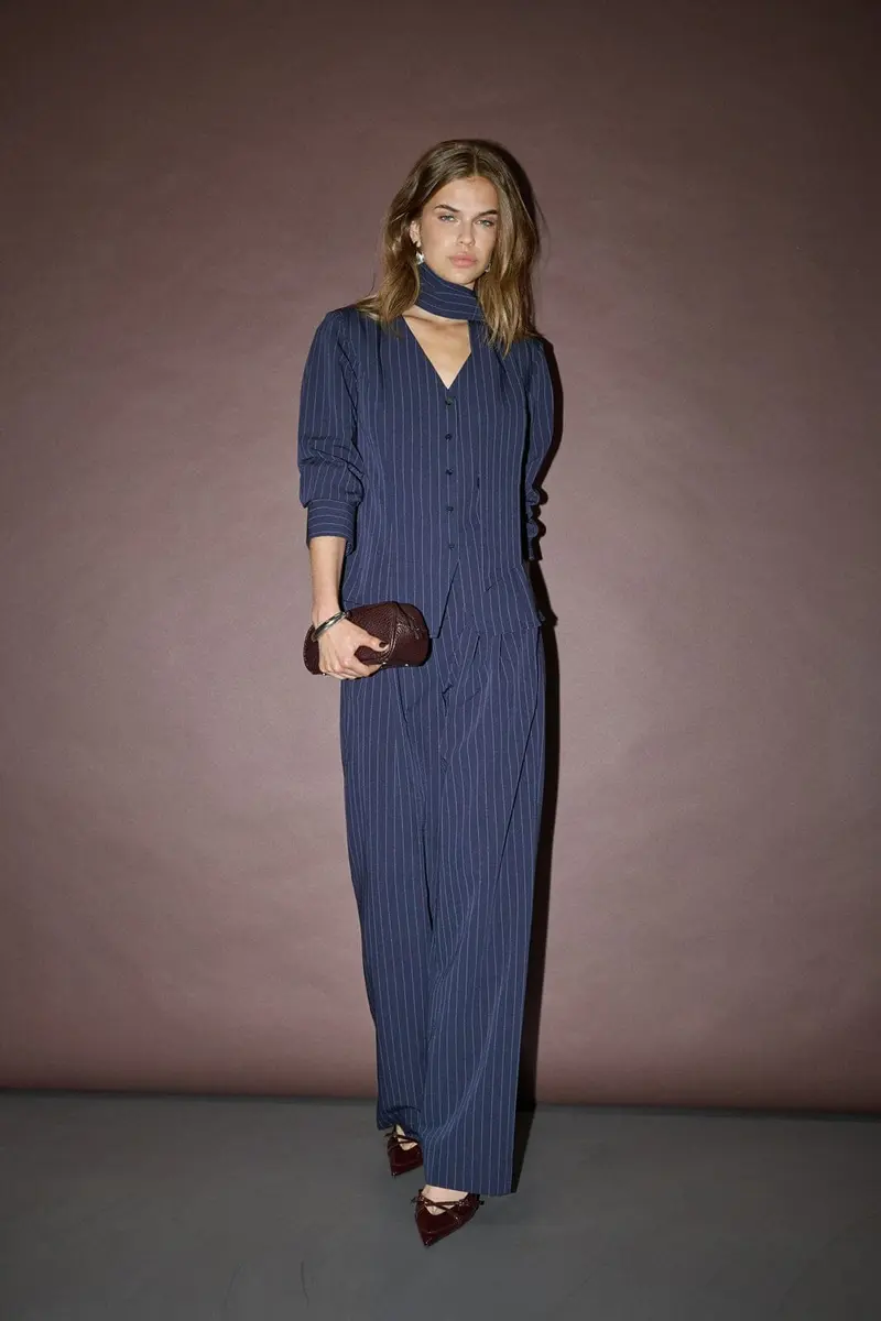 Co´Couture - Licacc Pin Scarf Shirt 500500 - 40007 - Navy