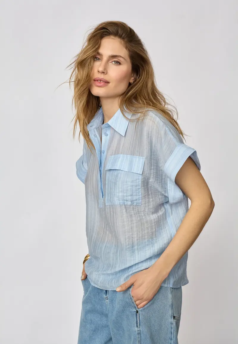 Co´Couture - Reggiecc Top 45121 - 23 - Pale Blue