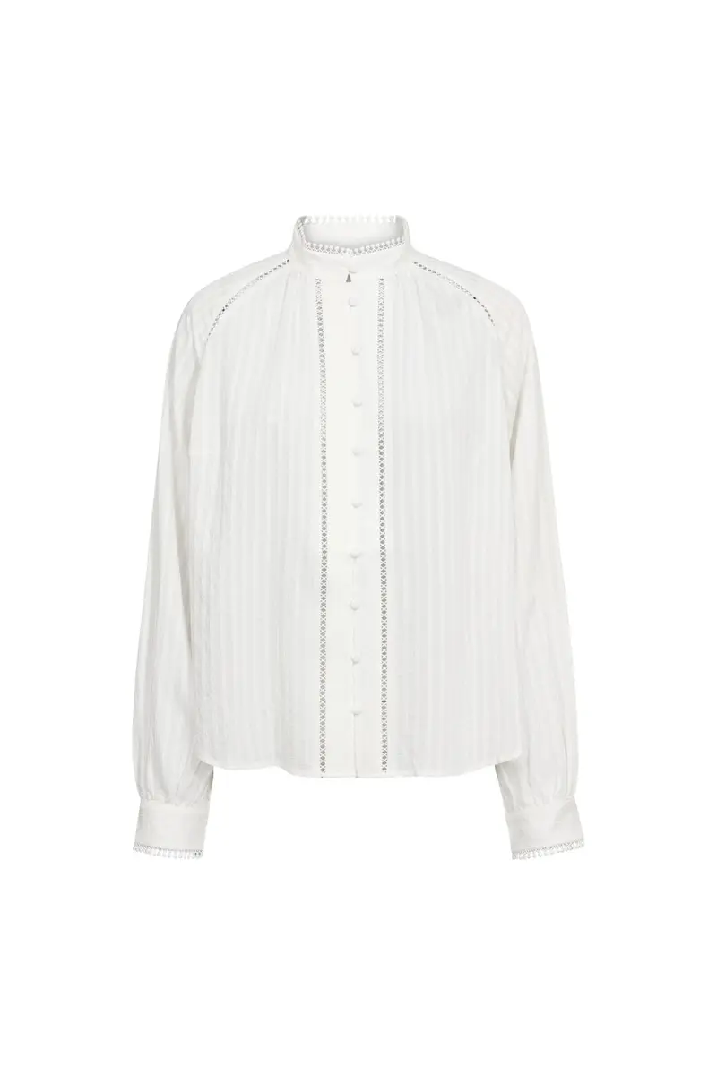 Co´Couture - Sennecc Lace Shirt 500551 - 10001 - White