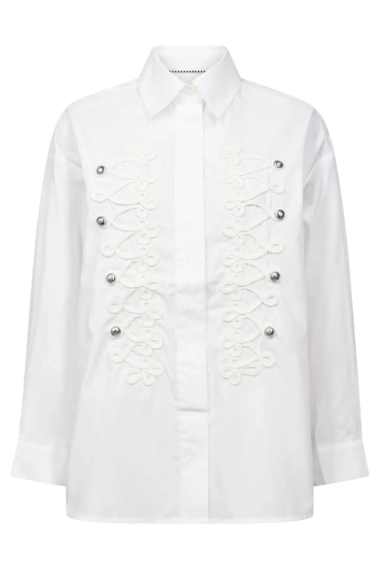 Co´Couture - Viannecc Officer Shirt 506463 - 10001 - White