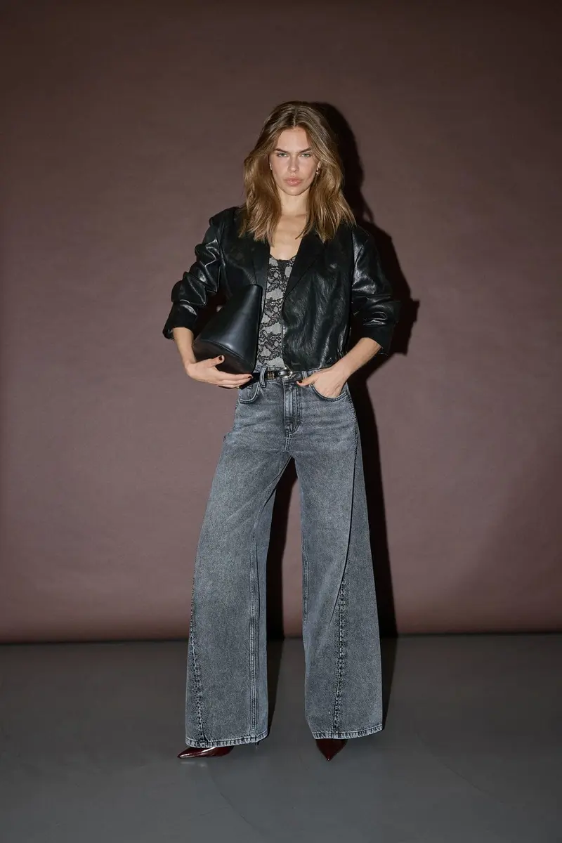 Co´Couture - Vickycc Stone Wide Jeans 500469 - 65001 - Black
