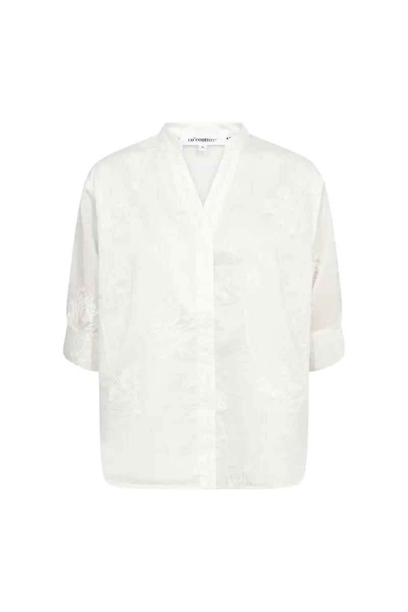 Co´Couture - Viviancc S/S Blouse 500431 - 10003 - Creme