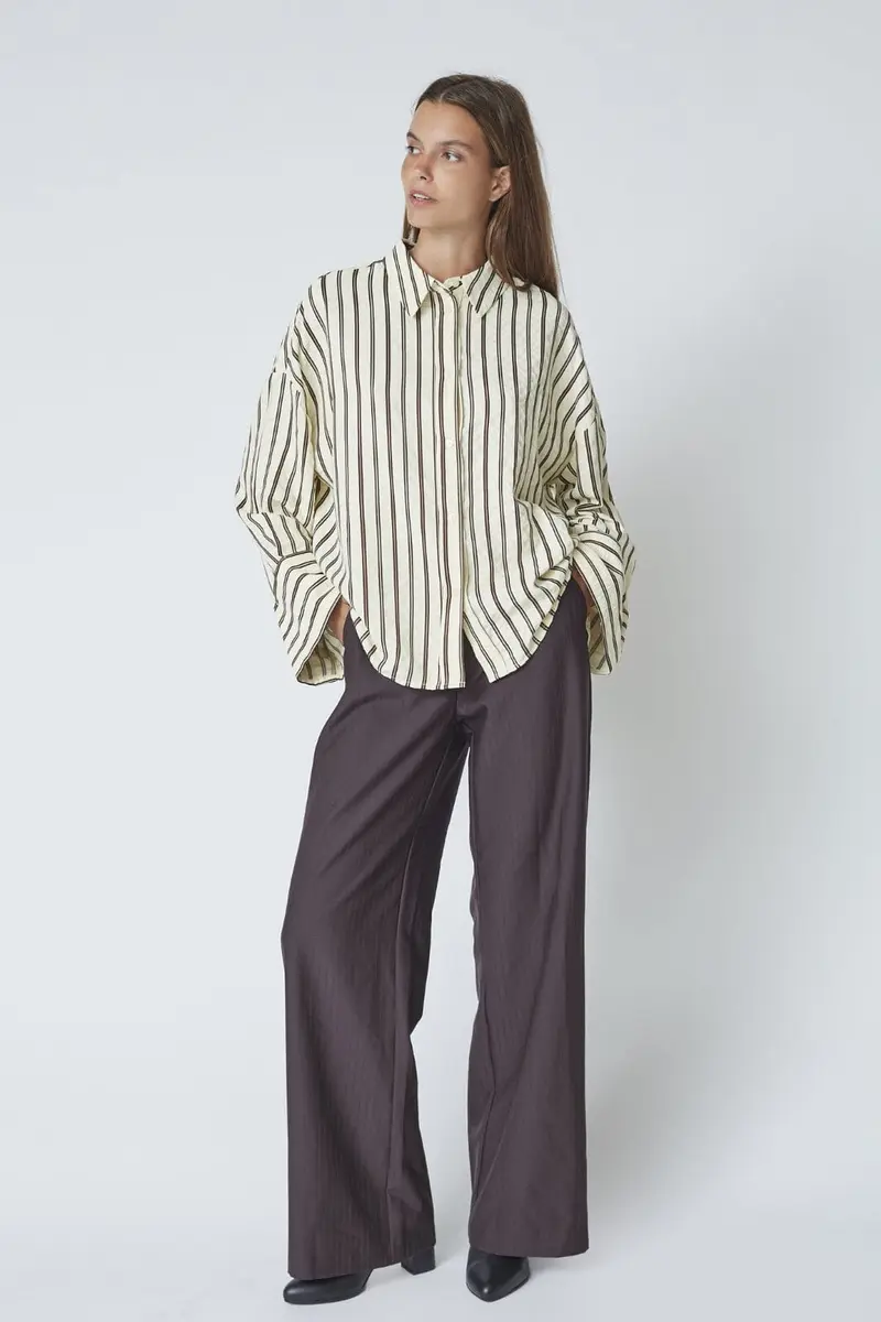 Co´Couture - Zellacc Wide Pant 41039 - 145 - Dark Brown