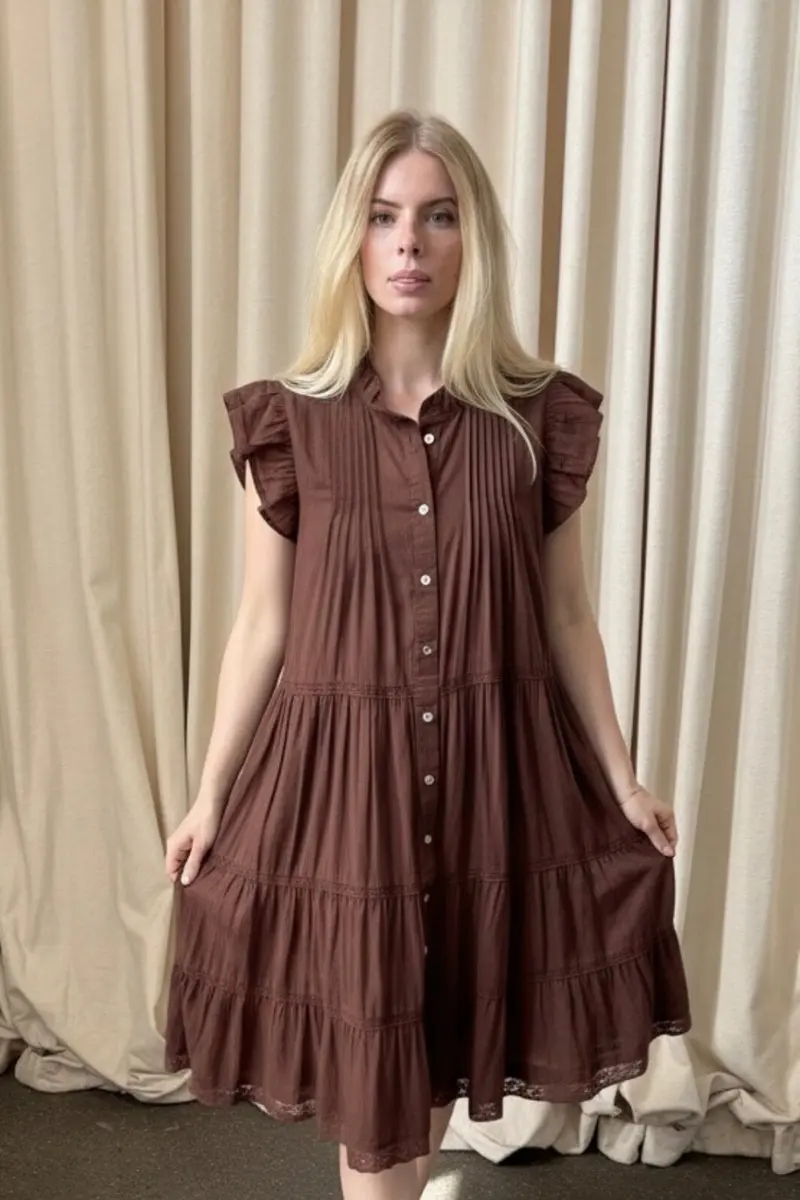 Continue - Audrey Dress 15242 - Brown