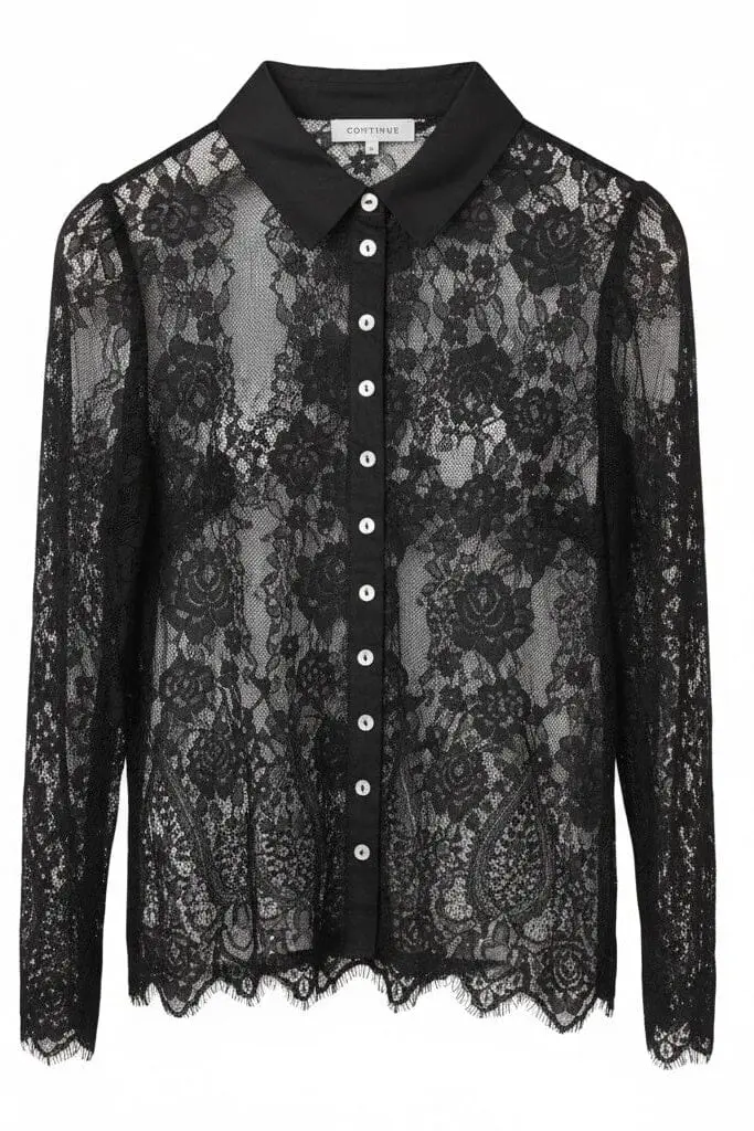 Continue - Paloma Lace L/S 15363 - 01 - Black
