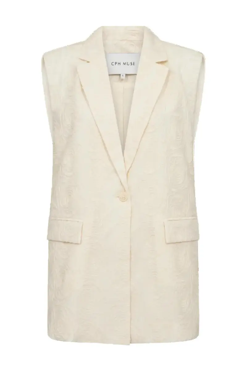 Copenhagen Muse - Cmbloomie-waistcoat 207860 - 9047 Angora