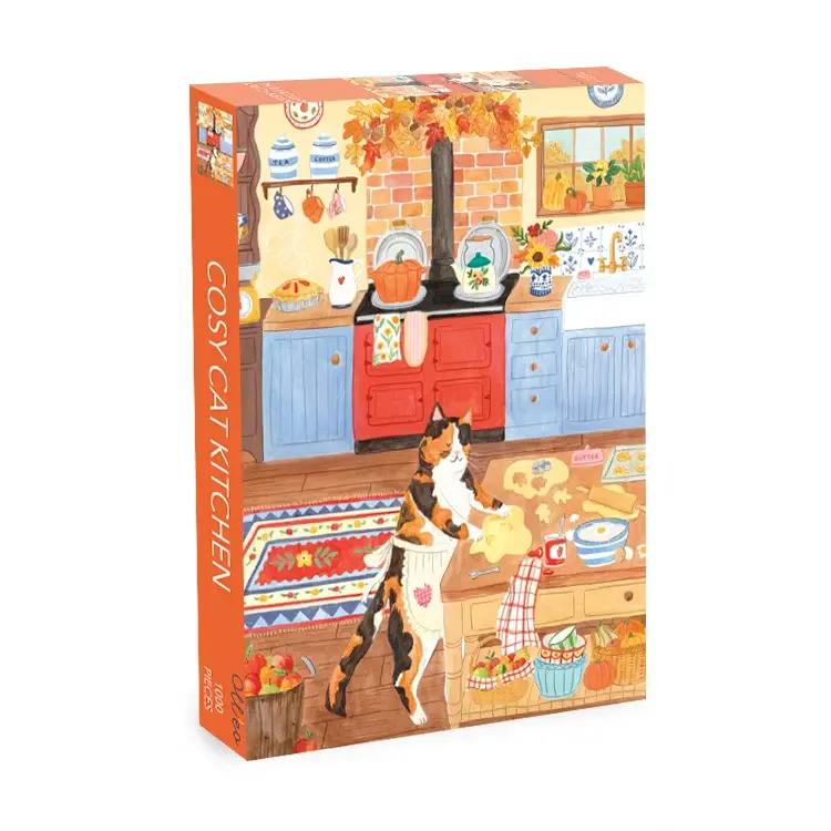 Cozy Cat Kitchen puslespil 1000 brikker fra Olleo