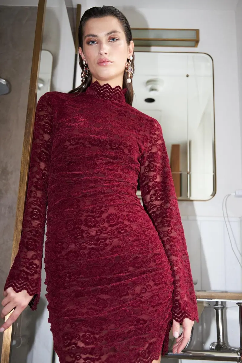 Cras - Brenda Dress C24410 - 4030 4030 Bordeaux