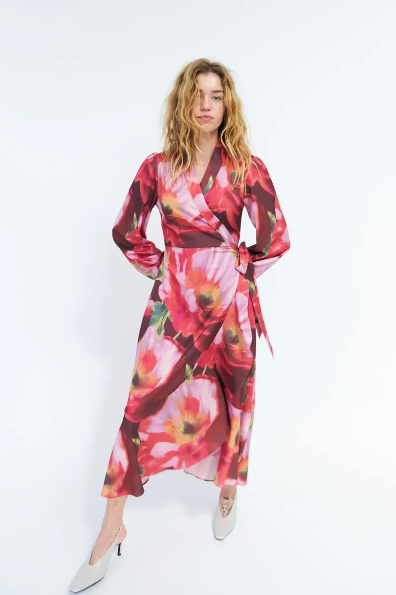 Cras - Lara Dress C1687 - Poppy Flower Red