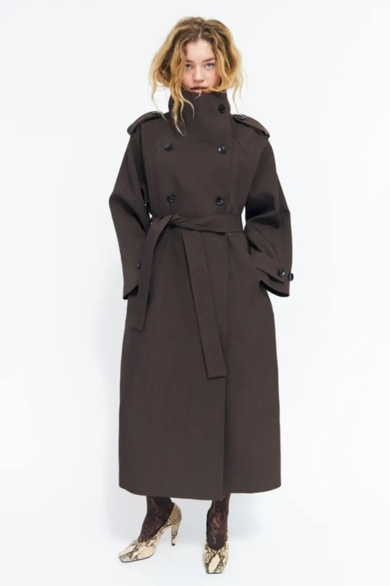 Cras - Leonora Trenchcoat C768 - Dark Brown