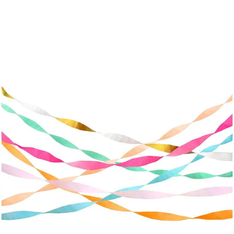 Crepe serpentiner, bright