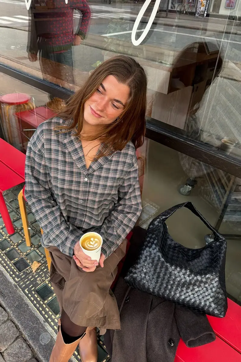 Dear Molly - Check Shirt  Ch145042f  - Pink Green Checker