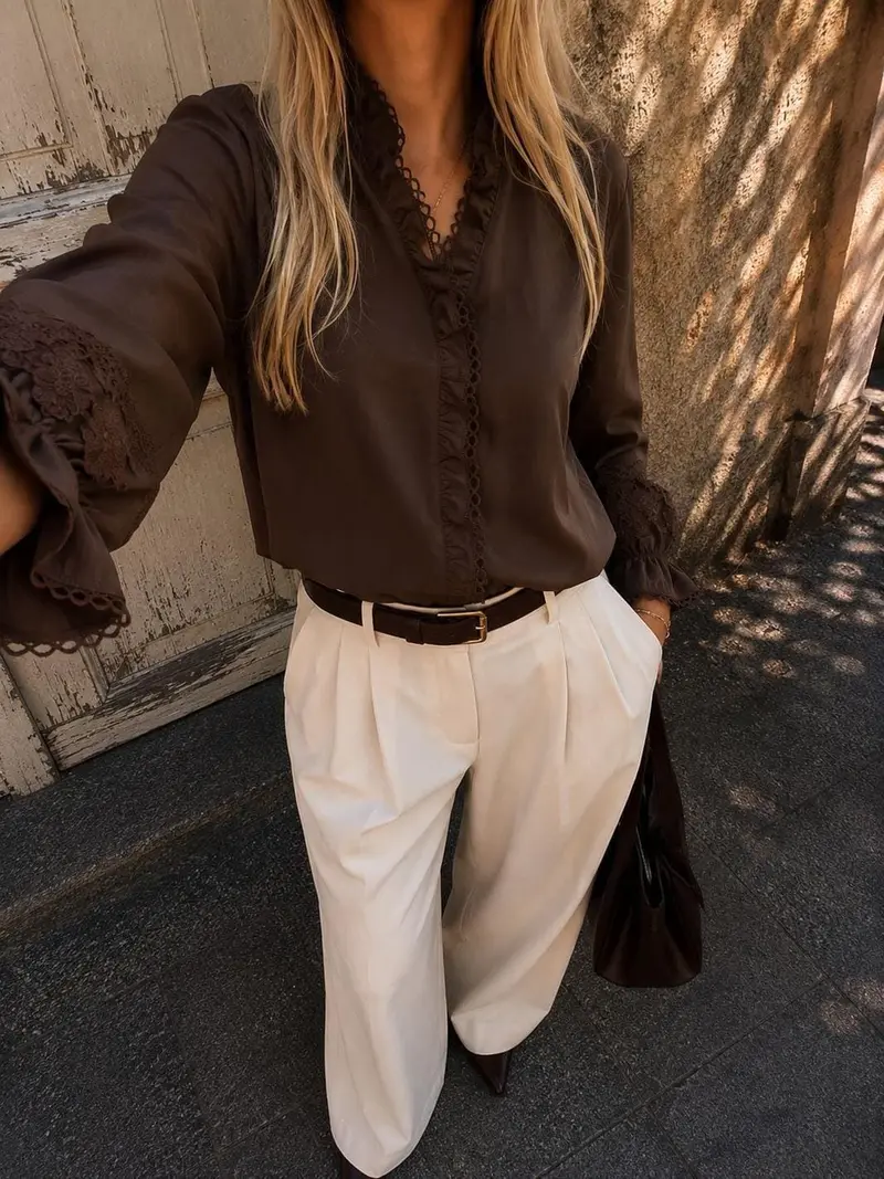Dear Molly - Mette Shirt Shirt Ch156034b  - Brown