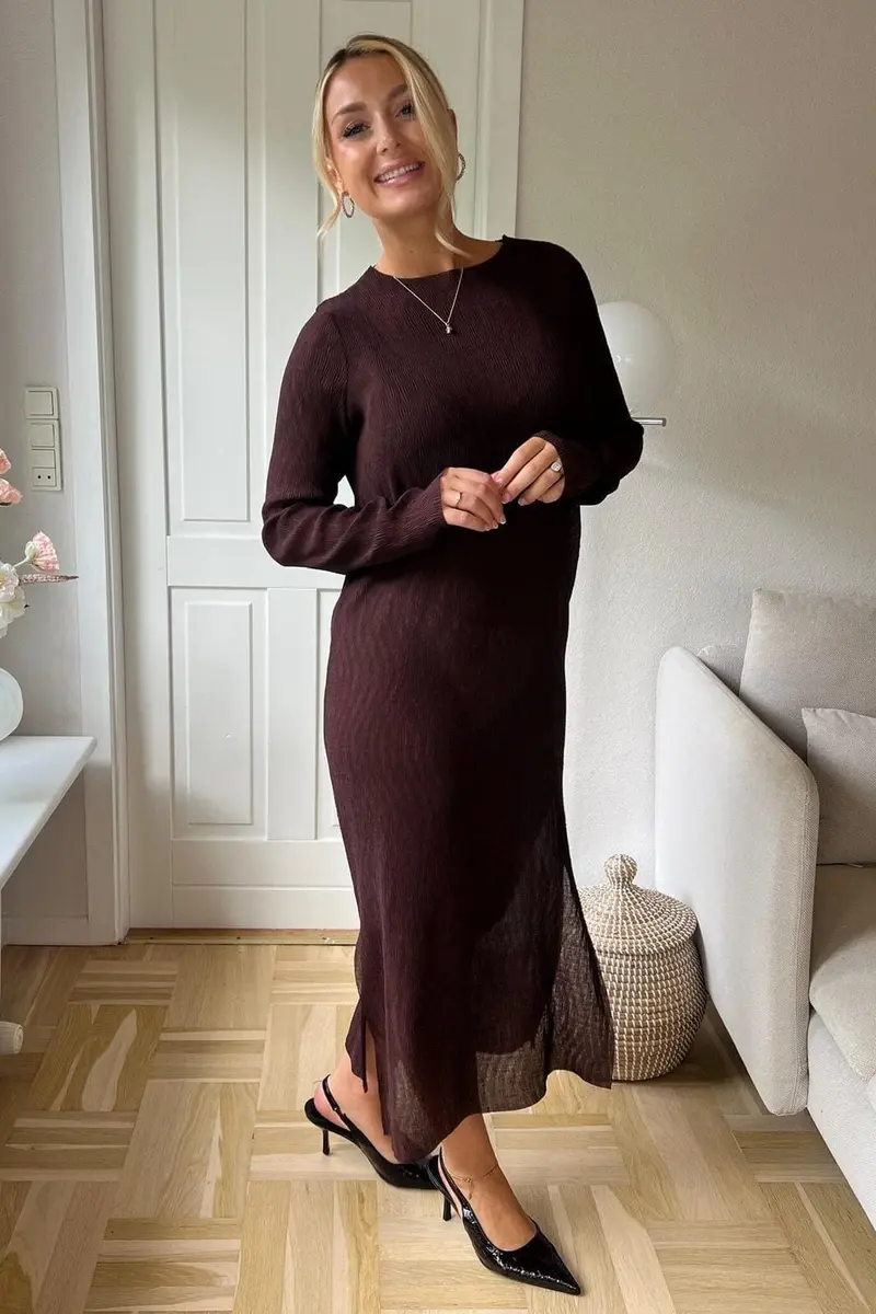Dear Molly - Vogue Solid Dress 171086 - 676 - Dark Brown