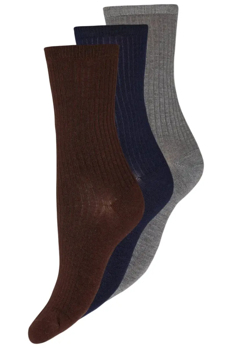 Decoy - 3-Pack Ankle Sock Bamboo 21345-75 - 10093 - Multifarvet