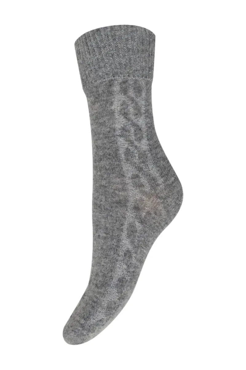 Decoy - Cosy Ankle Sock 37320-75 - 3373 - Grå