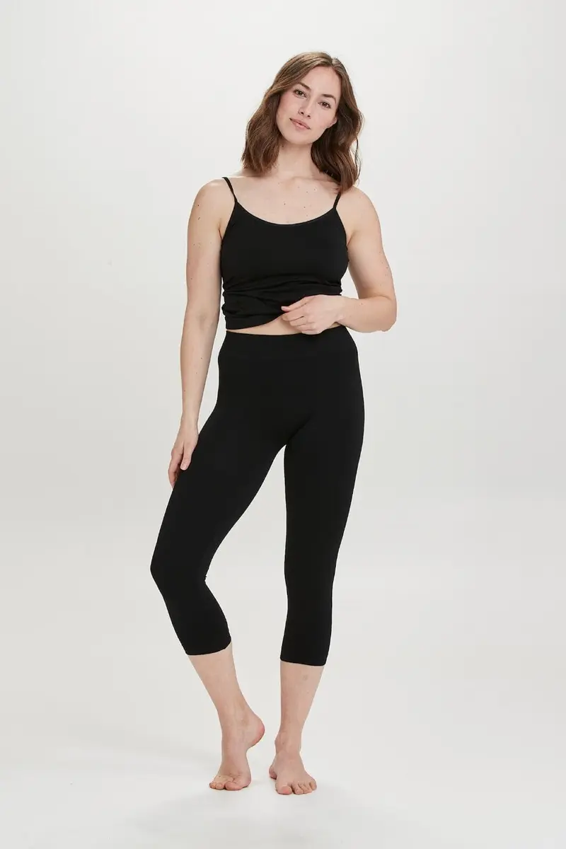 Decoy - Seamless Capri Leggings 19993-0 - 1100 - Sort